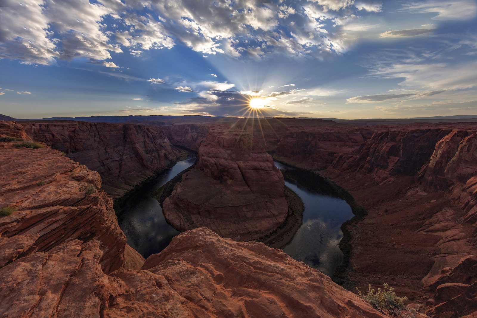 Horseshoe Bend at sunset