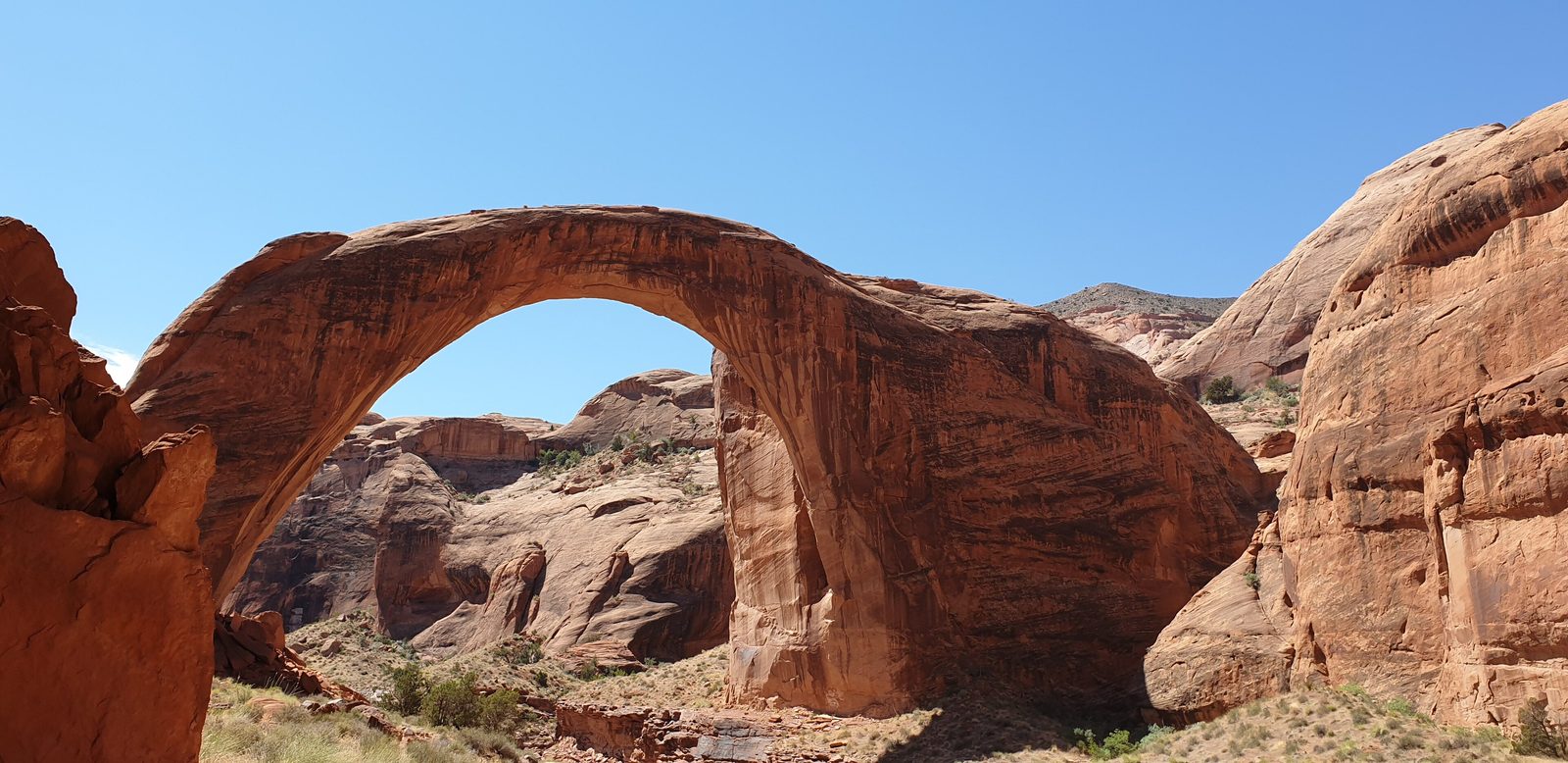 Rainbow Bridge National Monument, the sandstone arch above Lake Powell